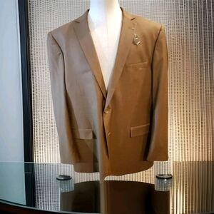 Bocaccio Uomo Brown 2 Piece Blazer Pants Suit Size 48 L